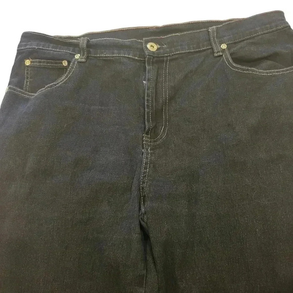 Diane Gilman straight  leg Jeans sz 12 leg zips - Picture 5 of 6